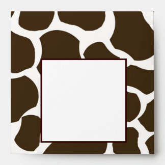 Enveloppe d'impression des points de girafe blanc