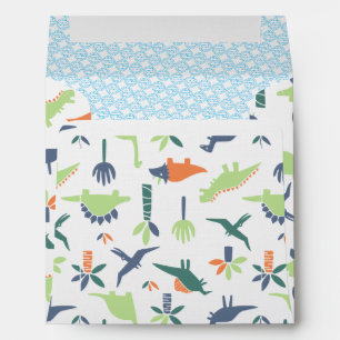 Enveloppe Dinosaur anniversaire thème de fête Envelope