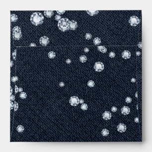 Enveloppe d'invitation à la fête Denim & Diamonds