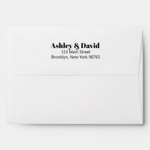 Enveloppe d'invitation audacieuse