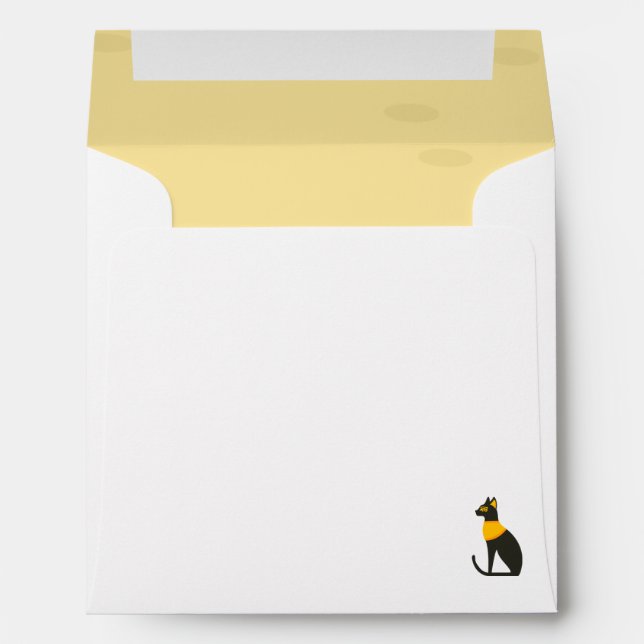 Enveloppe d'invitation Baby shower égyptienne (Dos (Bas))