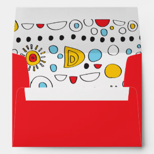 Enveloppe d'invitation Bat mitzvah POP ART SCRIBBL