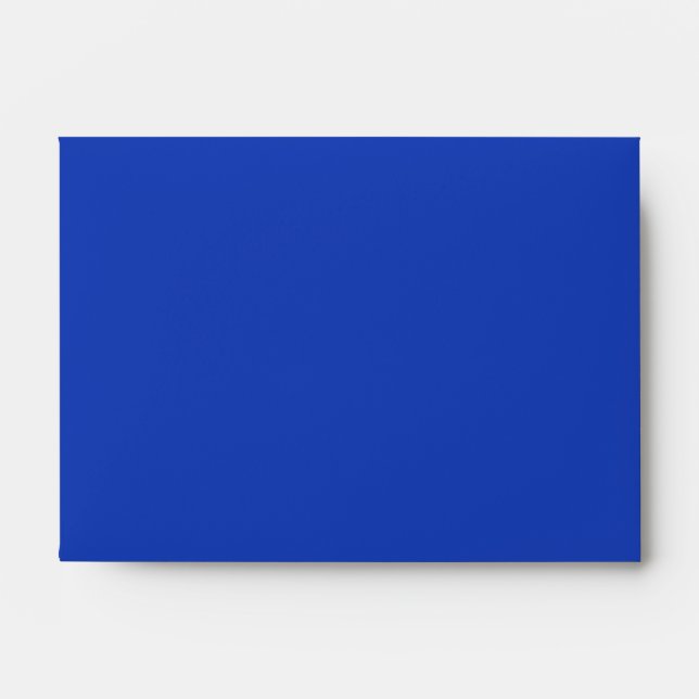 Enveloppe d'invitation bleue Sapphire A6 (Devant)