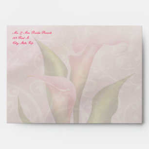 Enveloppe d'invitation Calla Lily Rose 5x7 (A7)