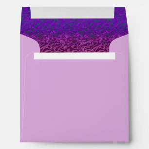 Enveloppe d'invitation Carré violet - Intérieur