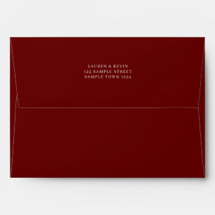 Enveloppe d'invitation Classic Wine Color 5x7