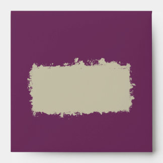 Enveloppe d'invitation de Carré de prune