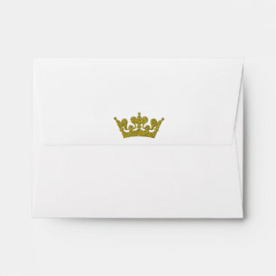 Enveloppe d'invitation de fête Crown Royal à paill