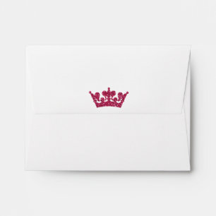 Enveloppe d'invitation de fête Crown Royal paillet