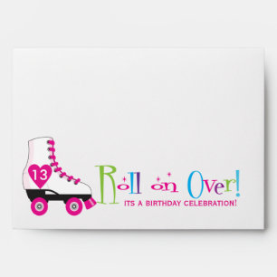 Enveloppe d'invitation de fête d'anniversaire de