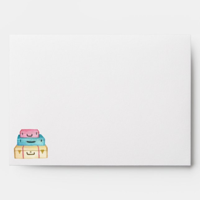 Enveloppe d'invitation de Fête de la mariée de (Devant)