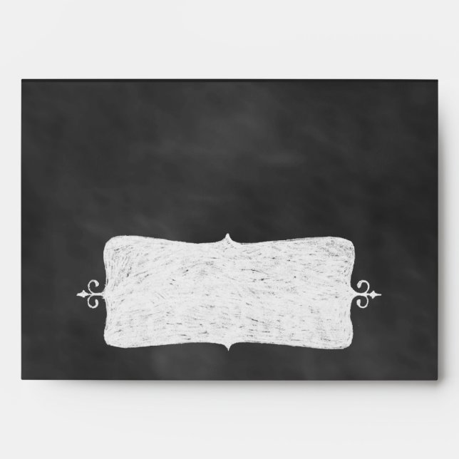 Enveloppe d'invitation de Halloween de tableau (Devant)