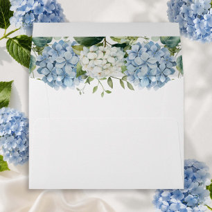 Enveloppe d'invitation de mariage aux hortensias b