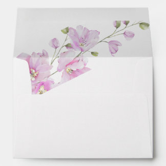Enveloppe d'invitation de mariage minimaliste à fl