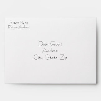 Enveloppe d'invitation de mariage personnalisée