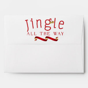 Enveloppe d'invitation de vacances JINGLE ALL THE 