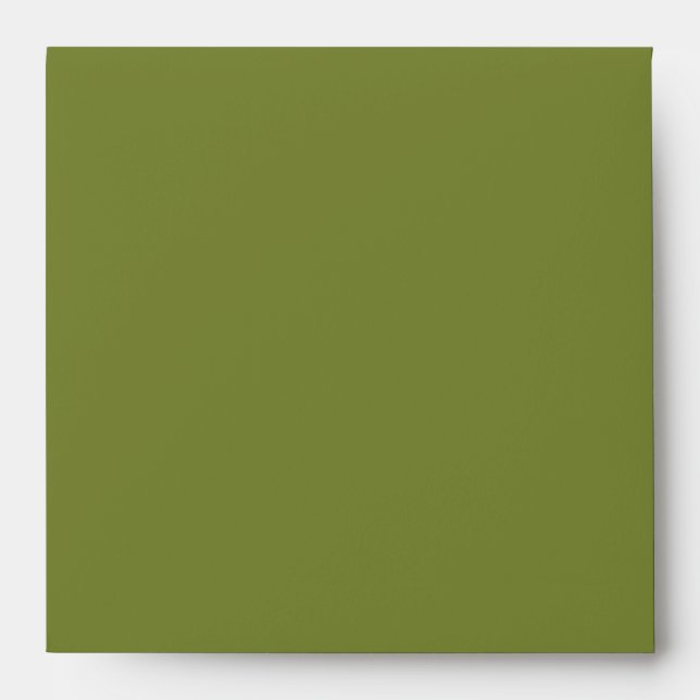Enveloppe d'invitation de vert de mousse de (Devant)
