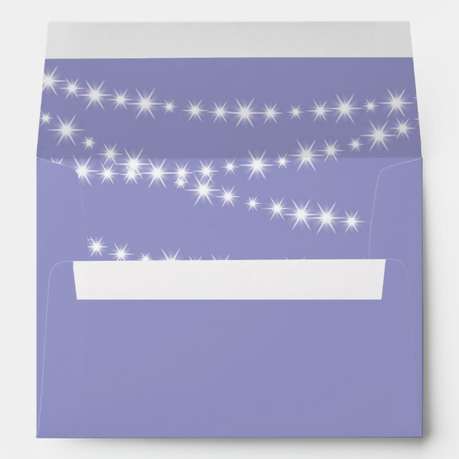 Enveloppe d'invitation du Baby shower Star Lights (Dos (Bas))