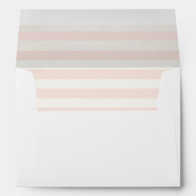 Enveloppe d'invitation en bande rose (Dos (Bas))