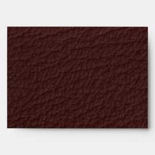 Enveloppe d'invitation en cuir Faux Brown tendance