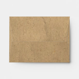 Enveloppe d'invitation en papier kraft marron vint