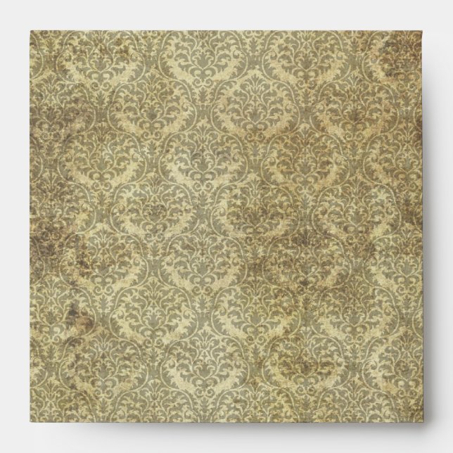 Enveloppe d'invitation Mariage damassé Vintage (Devant)