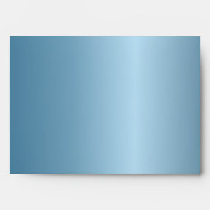 Enveloppe d'invitation Metallic Blue Chevron 5 x 7