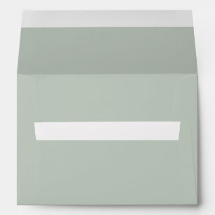 Enveloppe d'invitation moderne Sage Green Mariage