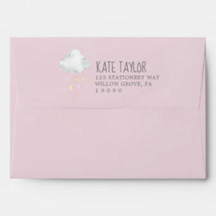 Enveloppe d'invitation pour Baby shower de pluies 