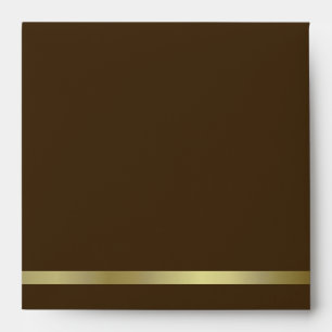 Enveloppe d'invitation pour Carré à papillon Brown