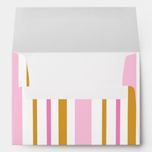 Enveloppe d'invitation pour fête de princesse rose