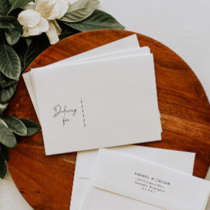 Enveloppe d'invitation préadressée du Mariage Boho