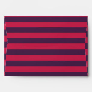 Enveloppe d'invitation Rayures de Wonderland Mad T