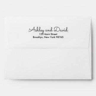 Enveloppe d'invitation rustique