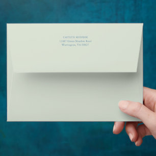 Enveloppe d'invitation Vert Sauge