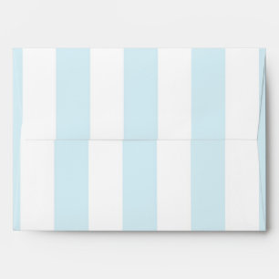 Enveloppe d'invitation Verticale bleue et blanche