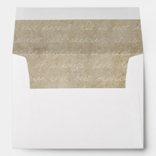 Enveloppe d'invitation Vintage à la dentelle Old