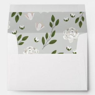 Enveloppe d'invitation White Floral Mariages Sprig