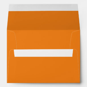 Enveloppe Diplômé Typographie Blanche Diplômé Orange