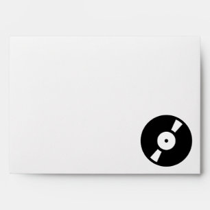Enveloppe disque vinyle rétro