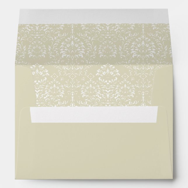 Enveloppe d'occasion spéciale Mariage Ecru (Dos (Bas))