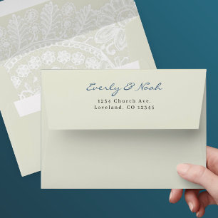 Enveloppe d'occasion spéciale Mariage Ecru