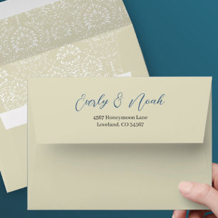 Enveloppe d'occasion spéciale Mariage Ecru