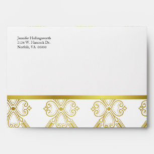 Enveloppe d'Occasion spéciale pour ton or et Damas