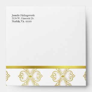 Enveloppe d'Occasion spéciale pour ton or et Damas