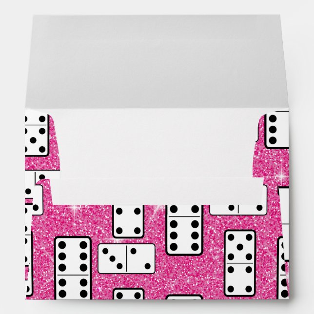 Enveloppe Domino Pièces Dominos Plateau Jeu Parties scintill (Dos (Bas))