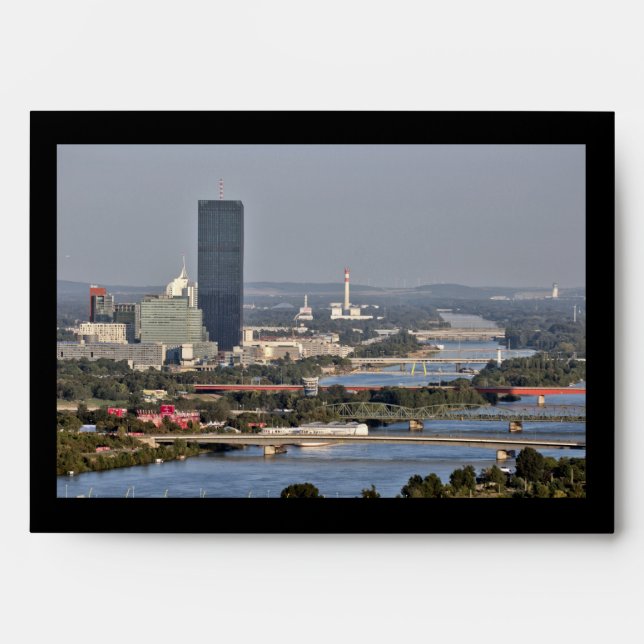 Enveloppe Donaucity, Vienne Autriche (Devant)