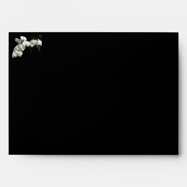 Enveloppe d'orchidées blanches (Devant)