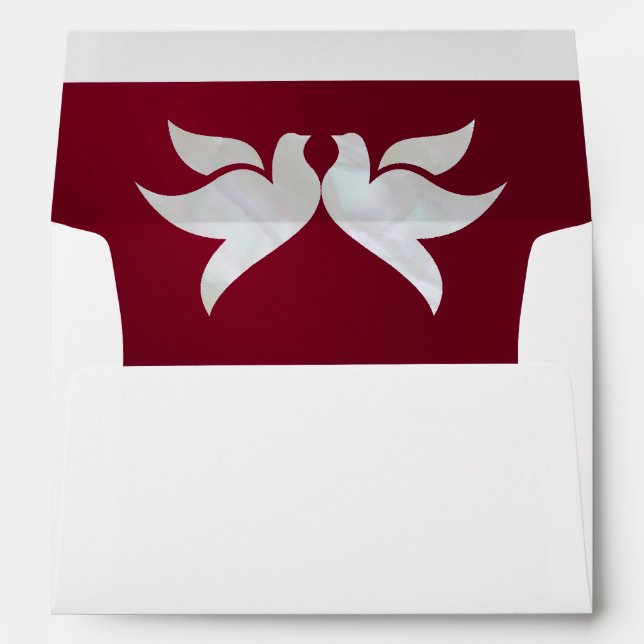 Enveloppe Doses et Monogramme - Mariage de Bourgogne (Dos (Bas))