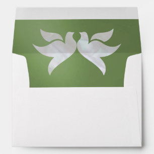 Enveloppe Doses et Monogramme - Mariage de sage